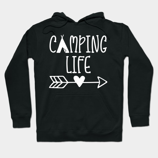 Camping Life Hoodie by WMKDesign